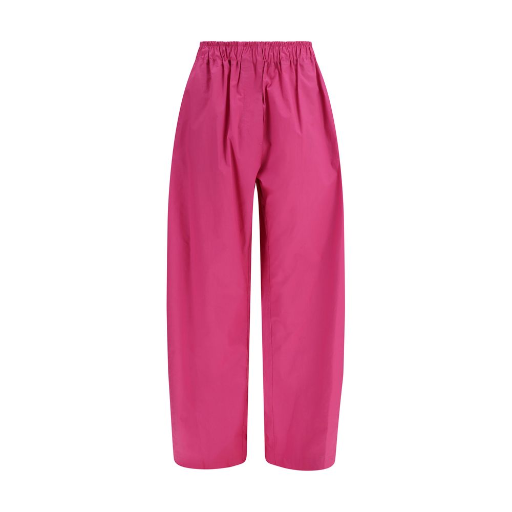 Multicolor Lyocell Casual Pants