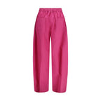 Multicolor Lyocell Casual Pants