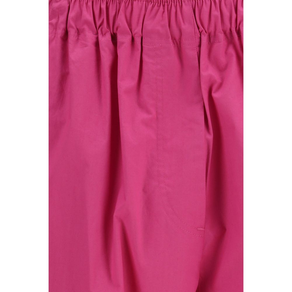 Multicolor Lyocell Casual Pants