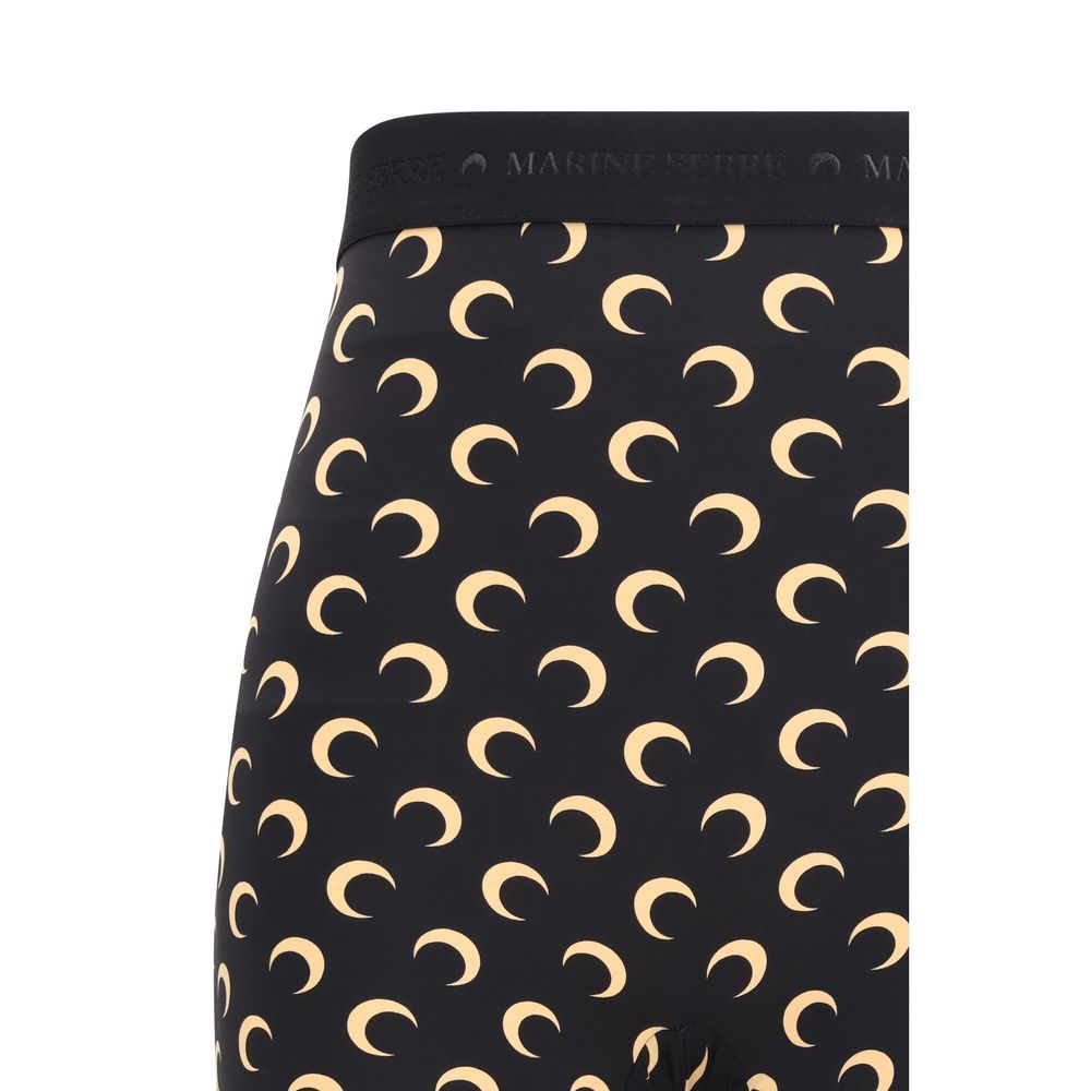 Black Polyamide Bermuda Shorts