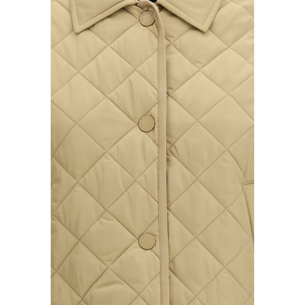 Beige Polyester Coat