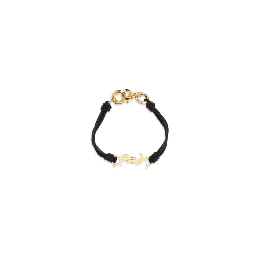 Black Calf Leather Bos Taurus Bracelet