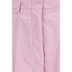 Multicolor Cotton Casual Pants