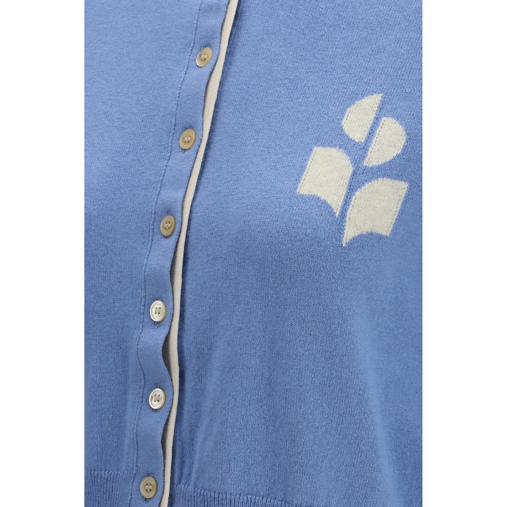 Blue Cotton Cardigan