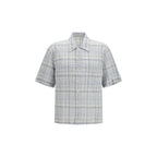 Blue Cotton Pattern Shirt