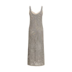 Gray Linen Casual Dress