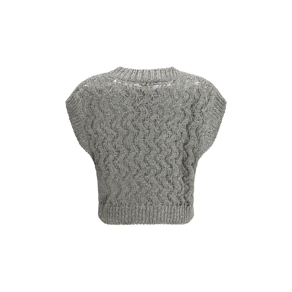 Bicolor Silk Sweatshirt