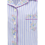 Blue Cotton Shortsleeve Shirt