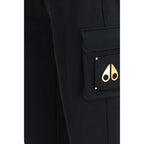 Black Cotton Casual Pants