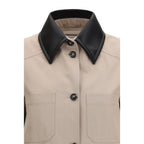 Beige Polyester Coat