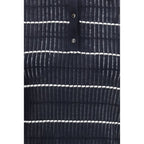 Blue Silk Polo Shirt