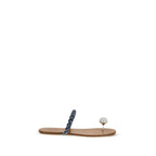 Brown Calf Leather Bos Taurus Sandals
