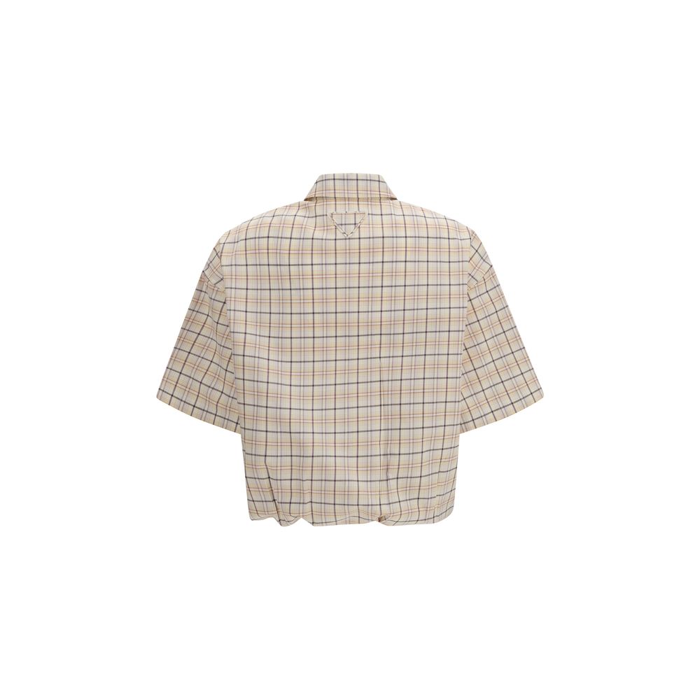 Beige Fabric Shirt