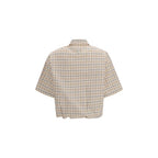 Beige Fabric Shirt