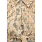 Beige Recycled Polyester Blouse