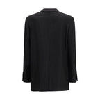 Black Linen Blazer