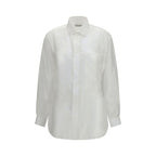 White Lyocell Dress Shirt