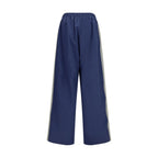 Blue Polyester Joggers (Workout Pants)