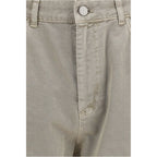 Beige Cotton Bermuda Shorts