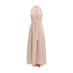 Multicolor Polyester Long Dress