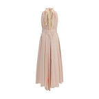 Multicolor Polyester Long Dress