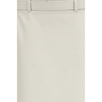 Gray Cotton Long Skirt