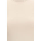 Beige Viscose T-Shirt