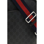 Black Polyurethane Shoulder Bag