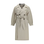 Beige Polyamide Trench Coat