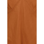 Orange Silk Sleeveles T-Shirt