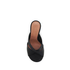 Black Silk Sandals