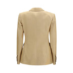 Beige Linen Blazer