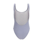 Gray Polyamide One-Piece Swimsuit