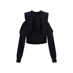 Black Cotton Cardigan