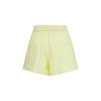 Bicolor Cotton Bermuda Shorts