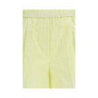 Bicolor Cotton Bermuda Shorts