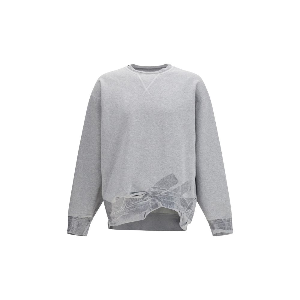 Sweat-shirt gris en coton