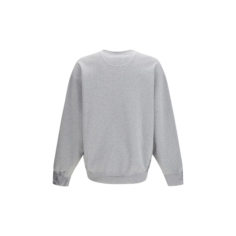 Sweat-shirt gris en coton