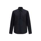 Black Cotton Dress Shirt