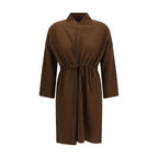 Brown Viscose Coat