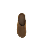 Brown Calf Leather Bos Taurus Clogs