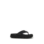 Brown Calf Leather Bos Taurus Flat Sandals