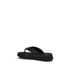 Brown Calf Leather Bos Taurus Flat Sandals