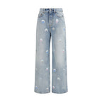 Blue Cotton Relaxed Fit Jeans