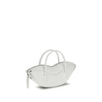 White Calf Leather Bos Taurus Shoulder Bag