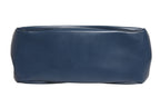 Blue Smooth Leather Lady Lock Shouler Bag