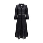Black Cotton Casual Dress