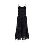 Black Cotton Casual Dress