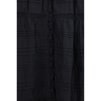 Black Cotton Casual Dress