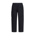Black Cotton Cargo Pants